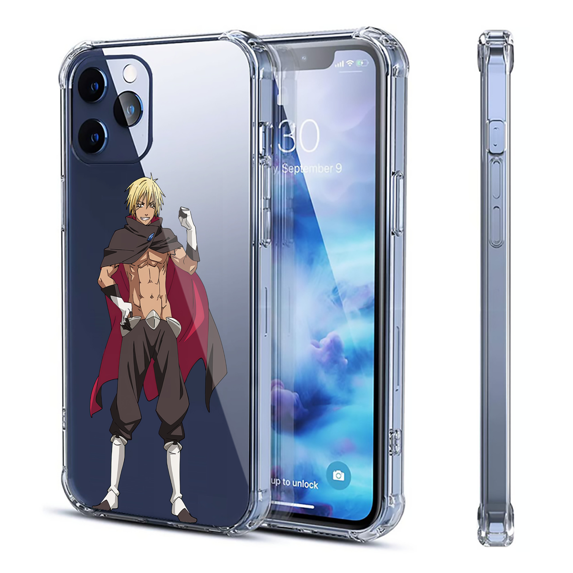 （画像用） 転スラ Regarding Reincarnated to Slime 【iPhone 12シリーズ対応】透明スマホケース（クリアソフトケース）